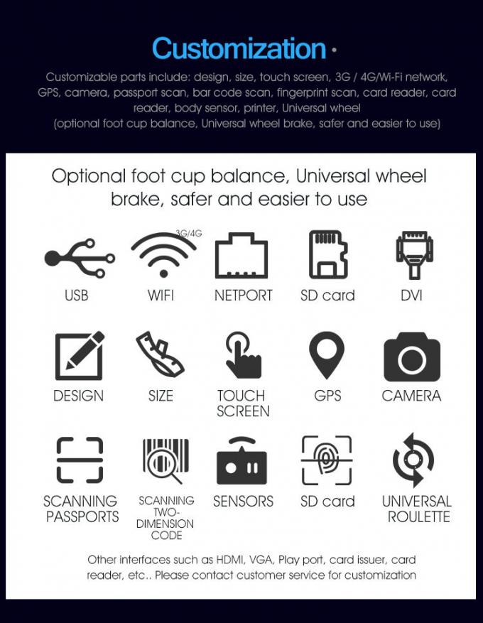 Macchina simbolica di numero di IR del touch screen della coda del sistema dell'erogatore a 19 pollici del biglietto 2