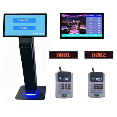 15.6 pollici Token Dispenser Kiosk per sistemi di gestione delle code